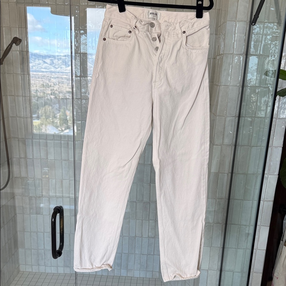 White High-Waisted Jeans Lana